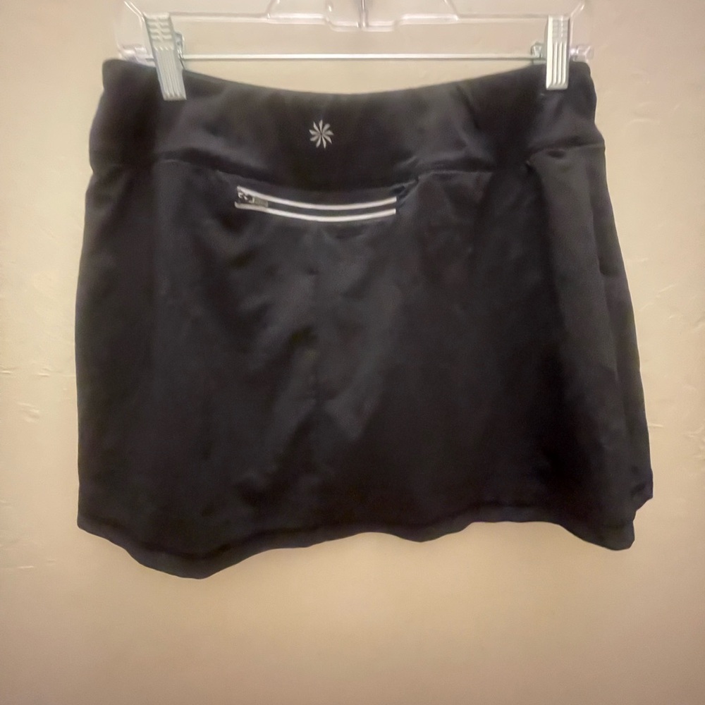 Athleta Black Mini Skort with Pink Stitching Small - Picture 2 of 4